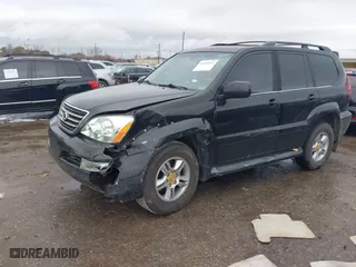 2005 Lexus GX 470 with VIN JTJBT20X150084634, listed as a IAAI auction lot 41461071 with 180,387 mi miles. Bid and sale history available at carsss.com. Image 2.