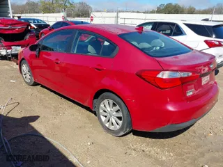 2014 Kia Forte LX with VIN KNAFX4A61E5176885, listed as a IAAI auction lot 41651277 with 76,769 mi miles. Bid and sale history available at carsss.com. Image 3.