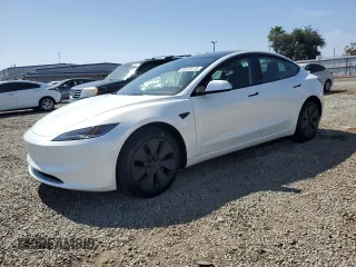 2025 Tesla Model 3 Long Range with VIN 5YJ3E1EA3SF988742, listed as a Copart auction lot 58378175 with 1,107 mi miles and Salvage title. Bid and sale history available at DreamBid. Image 1.