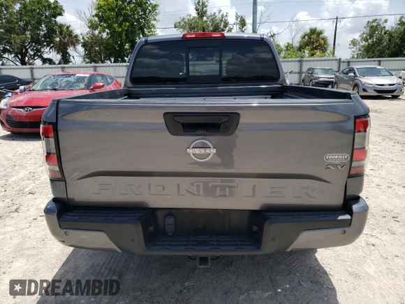 2022 Nissan Frontier SV with VIN 1N6ED1EJ8NN634679, listed as a Copart auction lot 64170304 with 58,535 mi miles and Non Repairable. Bid and sale history available at carsss.com. Image 6.