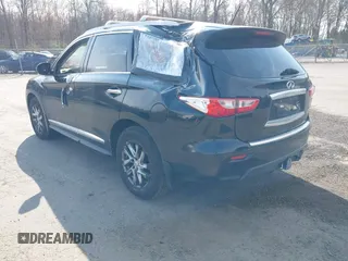 2013 Infiniti JX35 with VIN 5N1AL0MM2DC349038, listed as a IAAI auction lot 42087824 with 162,200 mi miles. Bid and sale history available at carsss.com. Image 3.