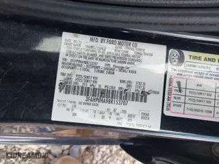 2011 Ford Fusion SE with VIN 3FAHP0HA9BR153707, listed as a IAAI auction lot 42021363 with 171,157 mi miles. Bid and sale history available at carsss.com. Image 9.