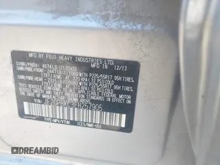 2014 Subaru Crosstrek Touring z VIN JF2GPBKC3EH257905, wystawiony jako IAAI lot #42073097 z przebiegiem 156 206 mil mil oraz . Historia ofert i sprzedaży dostępna na DreamBid. Obrazek 9.