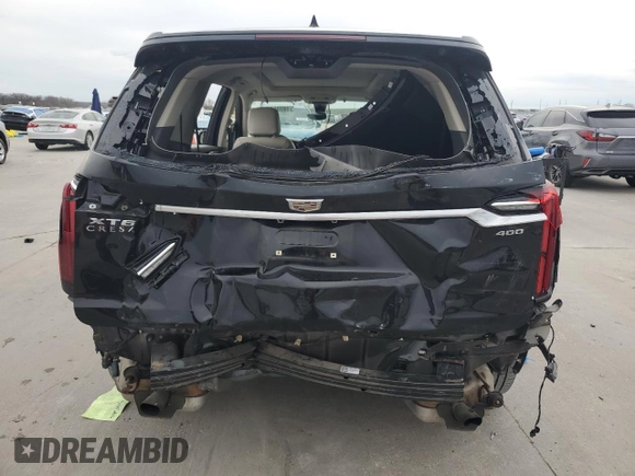 2022 Cadillac XT6 Premium Luxury with VIN 1GYKPCRS9NZ126039, listed as a Copart auction lot 89285485 with 29,451 mi miles and Salvage Title. Bid and sale history available at carsss.com. Image 6.
