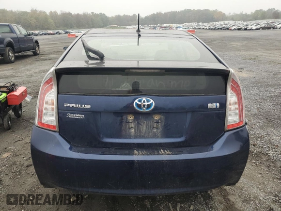 2013 Toyota Prius One with VIN JTDKN3DU5D1731869, listed as a Copart auction lot 74419684 with 186,377 mi miles and Salvage Title. Bid and sale history available at carsss.com. Image 6.