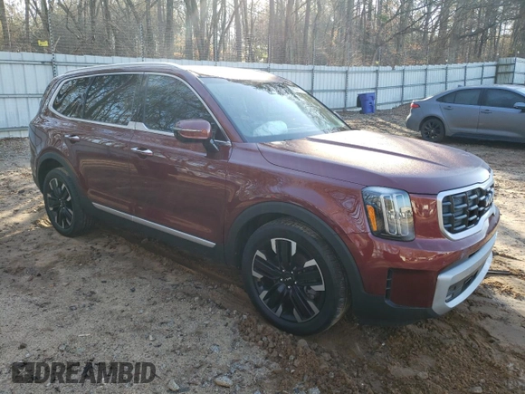 2023 Kia Telluride SX Prestige with VIN 5XYP5DGC5PG399807, listed as a Copart auction lot 43509855 with 18,812 mi miles and Salvage title. Bid and sale history available at DreamBid. Image 4.