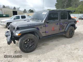 2021 Jeep Wrangler Unlimited Sport S with VIN 1C4HJXDN2MW550186, listed as a Copart auction lot 50870255 with 39,540 mi miles and Salvage Title. Bid and sale history available at carsss.com. Image 1.