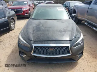 2018 Infiniti Q50 3.0t Luxe with VIN JN1EV7AR1JM611505, listed as a IAAI auction lot 42158718 with 111,495 mi miles. Bid and sale history available at carsss.com. Image 12.