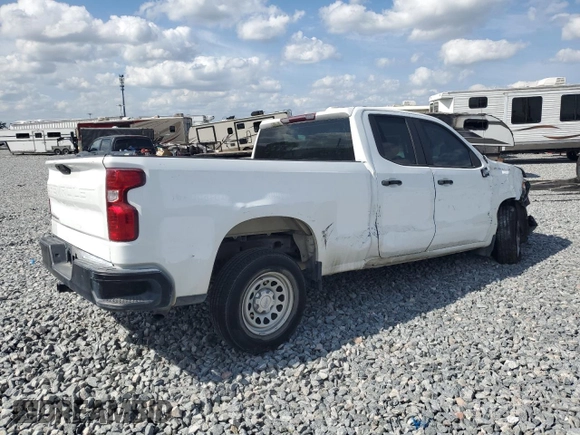 2020 Chevrolet Silverado 1500 Work Truck with VIN 1GCRWAEH3LZ222753, listed as a Copart auction lot 42963975 with 92,280 mi miles and Non Repairable. Bid and sale history available at DreamBid. Image 3.