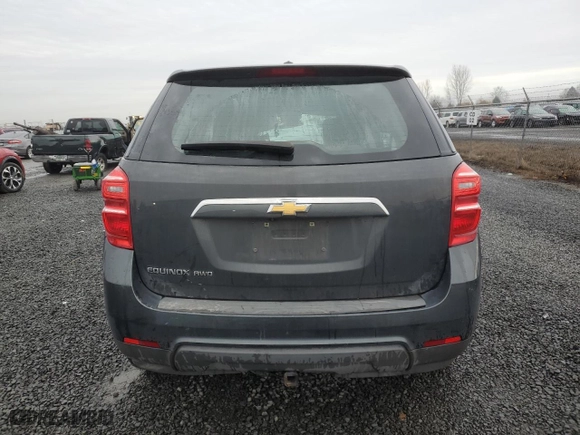 2017 Chevrolet Equinox LS with VIN 2GNFLEEK4H6272750, listed as a Copart auction lot 85853334 with 68,716 mi miles and Salvage Title. Bid and sale history available at carsss.com. Image 6.