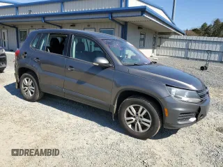 2014 Volkswagen Tiguan SE with VIN WVGAV3AX8EW619044, listed as a Copart auction lot 46990185 with 171,972 mi miles and Salvage title. Bid and sale history available at DreamBid. Image 4.