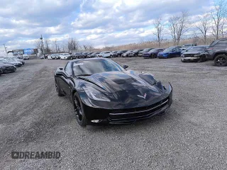 2019 Chevrolet Corvette 1LT with VIN 1G1YB2D75K5109066, listed as a Copart auction lot 55645235 with 14,715 mi miles and Salvage title. Bid and sale history available at DreamBid. Image 3.