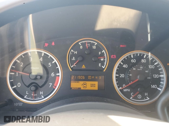 2008 Nissan Titan XE with VIN 1N6BA06A28N330045, listed as a Copart auction lot 52288595 with 211,906 mi miles and Salvage Title. Bid and sale history available at carsss.com. Image 9.