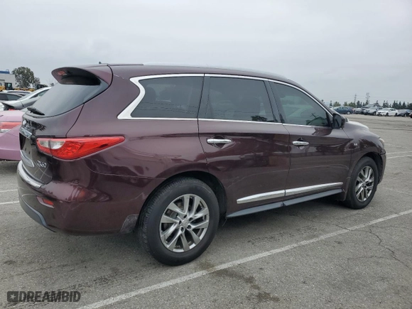 2015 Infiniti QX60 with VIN 5N1AL0MN9FC504065, listed as a Copart auction lot 50765265 with NaN miles and Clean Title. Bid and sale history available at carsss.com. Image 3.