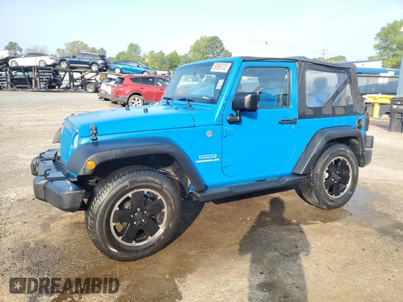 2012 Jeep Wrangler Sport with VIN 1C4AJWAG3CL144015, listed as a Copart auction lot 50969705 with 93,417 mi miles and Salvage title. Bid and sale history available at DreamBid. Image 1.