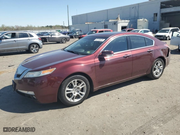 2009 Acura TL Tech with VIN 19UUA86589A015077, listed as a Copart auction lot 52129575 with 215,037 mi miles and Salvage Title. Bid and sale history available at carsss.com. Image 1.