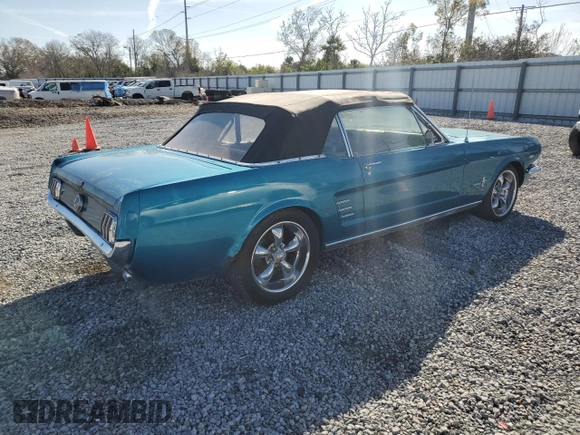 1966 Ford Mustang z VIN 6F08C324095, wystawiony jako Copart lot #46019585 z przebiegiem 19 622 mil mil oraz Szkoda całkowita • Salvage title. Historia ofert i sprzedaży dostępna na DreamBid. Obrazek 3.