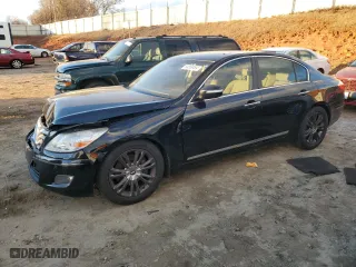 2010 Hyundai Genesis with VIN KMHGC4DF6AU072614, listed as a Copart auction lot 84869494 with 201,605 mi miles and Salvage Title. Bid and sale history available at carsss.com. Image 1.