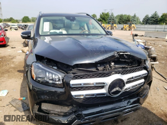 2021 Mercedes-Benz GLS with VIN 4JGFF5KEXMA476900, listed as a Copart auction lot 56831003 with 24,262 mi miles. Bid and sale history available at carsss.com. Image 5.