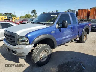 2003 Ford Super Duty F-250 XL with VIN 1FTNX21L33EB28441, listed as a Copart auction lot 72505504 with 243,846 mi miles and Salvage Title. Bid and sale history available at carsss.com. Image 1.
