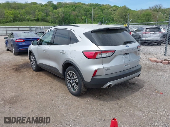 2020 Ford Escape SEL with VIN 1FMCU9H67LUA17191, listed as a IAAI auction lot 42253296 with 36,324 mi miles and . Bid and sale history available at DreamBid. Image 3.