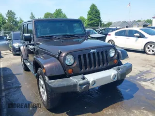 2013 Jeep Wrangler Unlimited Sahara with VIN 1C4HJWEG8DL645573, listed as a IAAI auction lot 42564919 with 142,456 mi miles and . Bid and sale history available at DreamBid. Image 1.