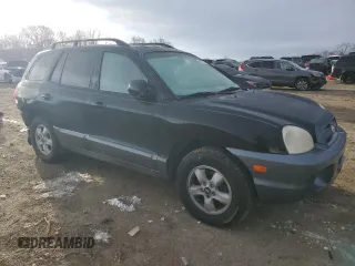 2005 Hyundai Santa Fe GLS with VIN KM8SC13E65U917940, listed as a Copart auction lot 41677315 with 116,335 mi miles and Salvage Title. Bid and sale history available at carsss.com. Image 4.