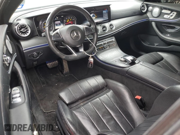 2018 Mercedes-Benz E-Class E 400 with VIN WDD1J6FB9JF039283, listed as a Copart auction lot 82918073 with 73,626 mi miles and Salvage Title. Bid and sale history available at carsss.com. Image 8.