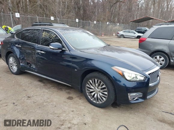 2015 Infiniti Q70 with VIN JN1BY1PRXFM832185, listed as a IAAI auction lot 41801058 with 101,503 mi miles and . Bid and sale history available at DreamBid. Image 1.