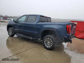 2019 GMC Sierra 1500 AT4 with VIN 3GTP9EEDXKG308417, listed as a Copart auction lot 51839645 with 76,897 mi miles and Salvage Title. Bid and sale history available at carsss.com. Image 2.
