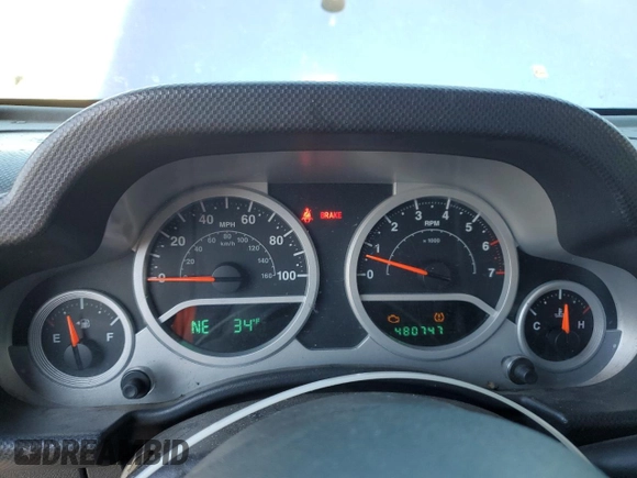 2010 Jeep Wrangler Unlimited Sahara with VIN 1J4HA5H11AL143608, listed as a Copart auction lot 46091715 with 480,747 mi miles and Salvage Title. Bid and sale history available at carsss.com. Image 9.