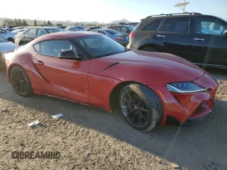 2024 Toyota GR Supra 3.0 with VIN WZ1DB0G0XRW067010, listed as a Copart auction lot 46919905 with 6,381 mi miles and Salvage Title. Bid and sale history available at carsss.com. Image 4.