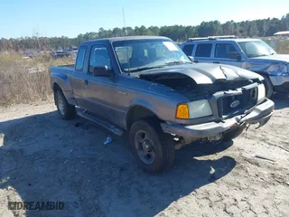2004 Ford Ranger XL with VIN 1FTYR14U84PB03675, listed as a IAAI auction lot 41482723 with 343,908 mi miles. Bid and sale history available at carsss.com. Image 1.