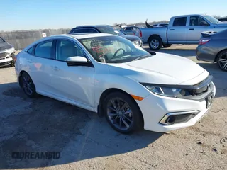 2020 Honda Civic Sedan EX-L with VIN 19XFC1F79LE015183, listed as a IAAI auction lot 41418080 with 45,921 mi miles. Bid and sale history available at carsss.com. Image 1.