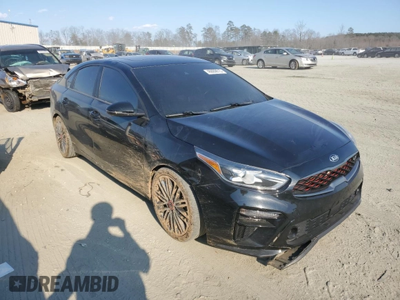 2021 Kia Forte GT with VIN 3KPF44AC9ME274440, listed as a Copart auction lot 46669615 with 73,572 mi miles and Salvage Title. Bid and sale history available at carsss.com. Image 4.