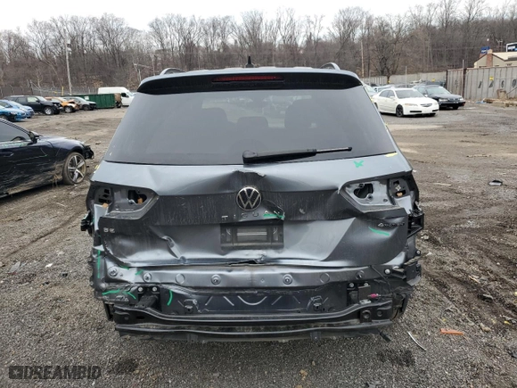 2023 Volkswagen Tiguan SE R-Line Black with VIN 3VV8B7AX4PM072166, listed as a Copart auction lot 86540234 with 21,411 mi miles and Salvage Title. Bid and sale history available at carsss.com. Image 6.