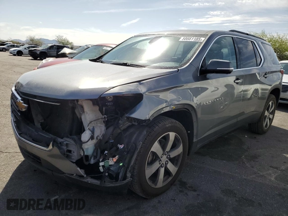 2020 Chevrolet Traverse LT with VIN 1GNERHKW6LJ134108, listed as a Copart auction lot 58661185 with 122,949 mi miles and Salvage title. Bid and sale history available at DreamBid. Image 1.