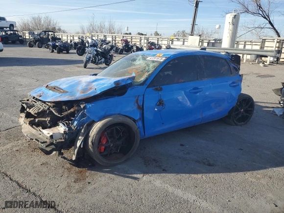 2023 Honda Civic Type R with VIN JHMFL5G46PX000687, listed as a Copart auction lot 42261675 with NaN miles and Salvage Title. Bid and sale history available at carsss.com. Image 1.