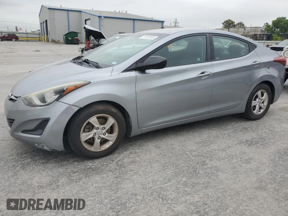 2015 Hyundai Elantra SE with VIN 5NPDH4AE6FH550732, listed as a Copart auction lot 54188165 with 181,705 mi miles and Clean Title. Bid and sale history available at carsss.com. Image 1.