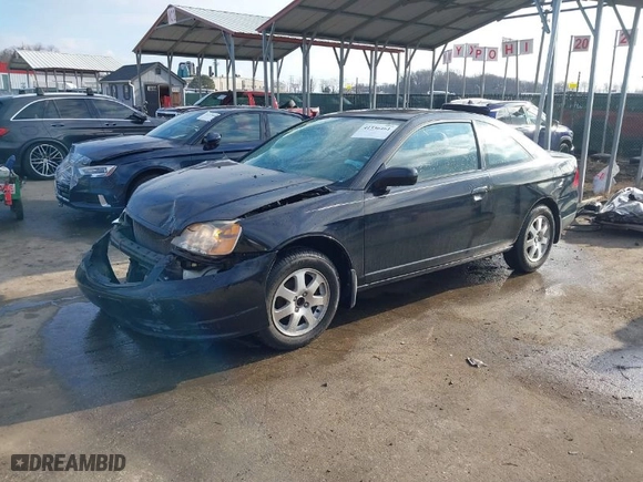 2003 Honda Civic EX with VIN 1HGEM22973L024883, listed as a IAAI auction lot 41536461 with 219,927 mi miles. Bid and sale history available at carsss.com. Image 2.
