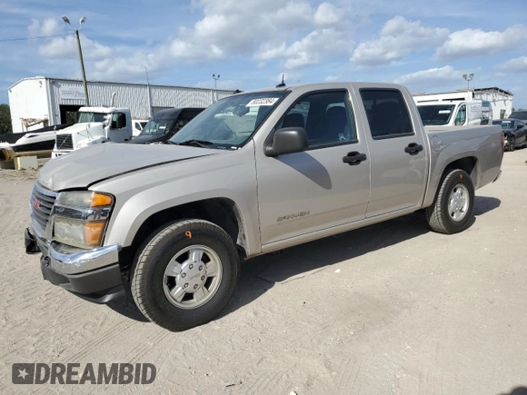 2005 GMC Canyon 1SB SLE Z85 with VIN 1GTCS138658111627, listed as a Copart auction lot 80232384 with 143,775 mi miles and Salvage title. Bid and sale history available at DreamBid. Image 1.