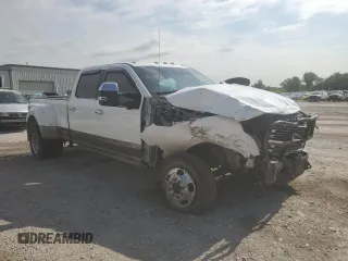 2021 Ford F-350 XL with VIN 1FT8W3DT1MED18581, listed as a Copart auction lot 63862105 with 145,308 mi miles and Salvage title. Bid and sale history available at DreamBid. Image 4.