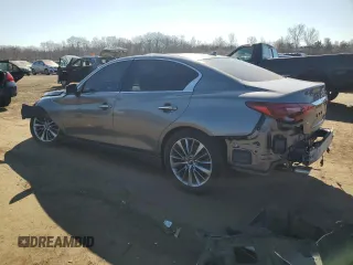 2022 Infiniti Q50 LUXE with VIN JN1EV7BR7NM341197, listed as a Copart auction lot 48691555 with 35,895 mi miles and Salvage Title. Bid and sale history available at carsss.com. Image 2.