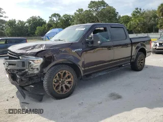 2018 Ford F-150 XL with VIN 1FTEW1CG6JKC16041, listed as a Copart auction lot 54222015 with 61,568 mi miles and Salvage title. Bid and sale history available at DreamBid. Image 1.