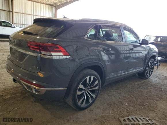 2020 Volkswagen Atlas Cross Sport 3.6L V6 SEL R-Line with VIN 1V2RE2CA9LC222028, listed as a Copart auction lot 55630924 with 0 mi miles and Salvage Title. Bid and sale history available at carsss.com. Image 3.