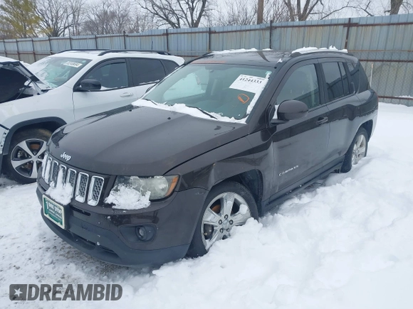 2014 Jeep Compass Latitude with VIN 1C4NJDEB1ED762578, listed as a IAAI auction lot 41244333 with 145,085 mi miles and . Bid and sale history available at carsss.com. Image 17.