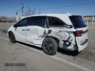 2024 Honda Odyssey Elite with VIN 5FNRL6H90RB039223, listed as a Copart auction lot 48995265 with 9,740 mi miles and Salvage Title. Bid and sale history available at carsss.com. Image 2.