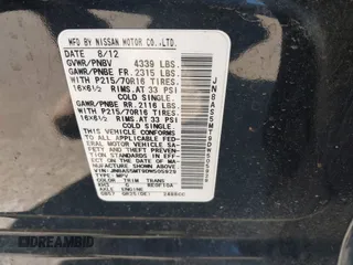 2013 Nissan Rogue S with VIN JN8AS5MT9DW505929, listed as a IAAI auction lot 41857635 with 171,265 mi miles. Bid and sale history available at carsss.com. Image 9.