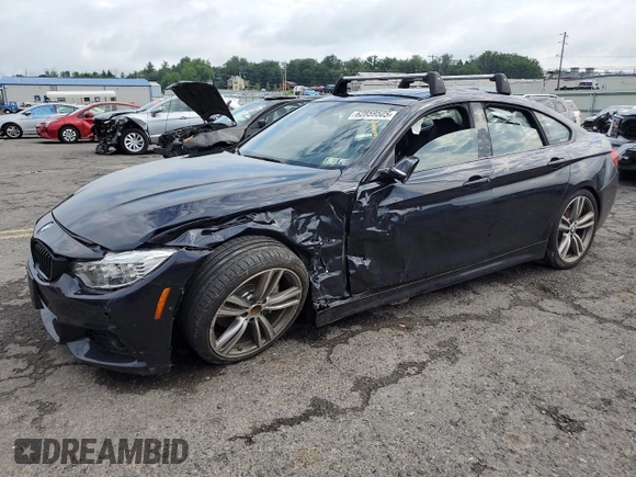 2017 BMW 4 Series 440i with VIN WBA4E3C59HG186925, listed as a Copart auction lot 62859505 with 89,299 mi miles and Salvage title. Bid and sale history available at DreamBid. Image 1.