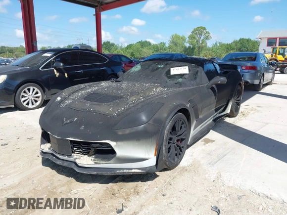 2019 Chevrolet Corvette Z06 3LZ with VIN 1G1YU2D67K5601664, listed as a IAAI auction lot 41923120 with 2,216 mi miles. Bid and sale history available at carsss.com. Image 2.